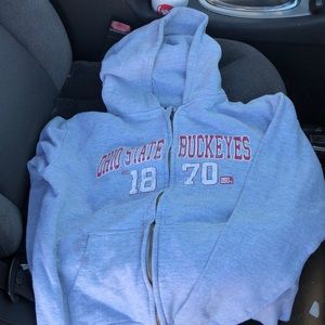 Women’s full zip Ohio state sweater